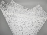 Woven Hearts Floral Paper