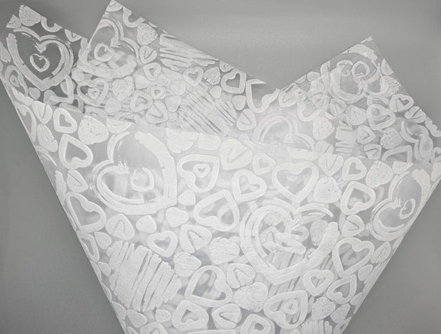 Woven Hearts Floral Paper