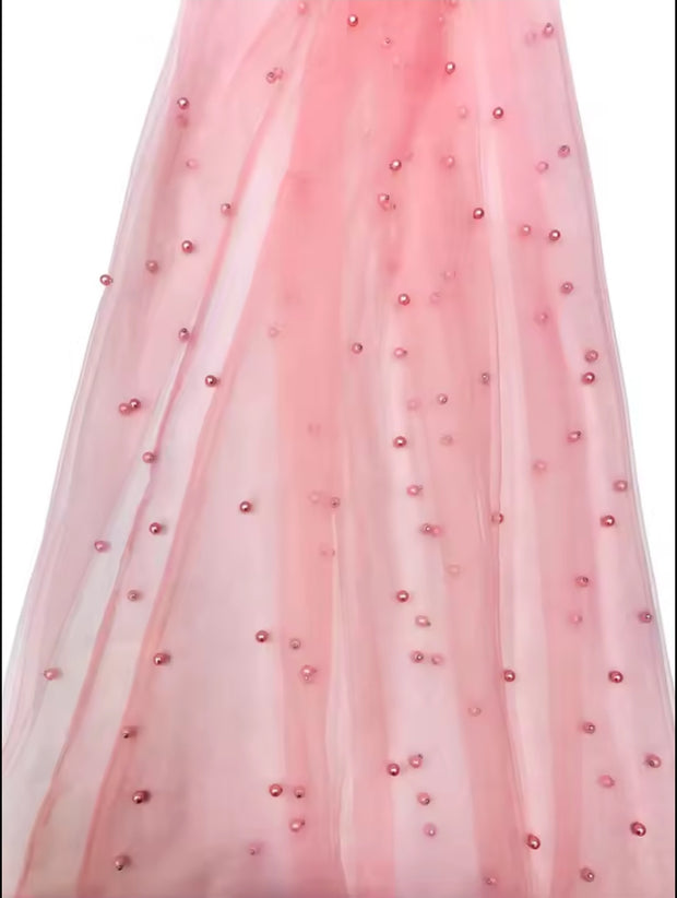 Tulle with pearls